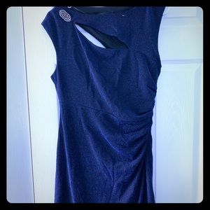 Glittery navy dress